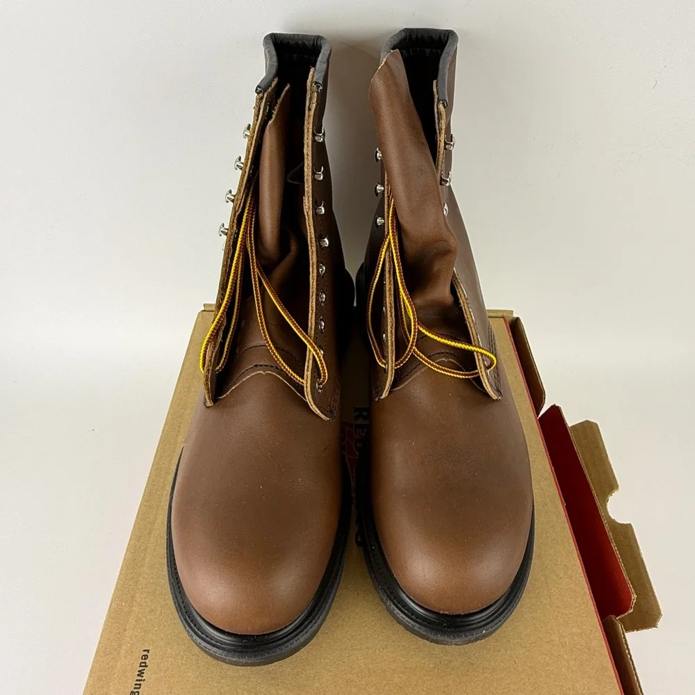 Red Wing 2233 SuperSole 8 Inch Steel Toe Work Boots Mens 11 D Brown Leather USA